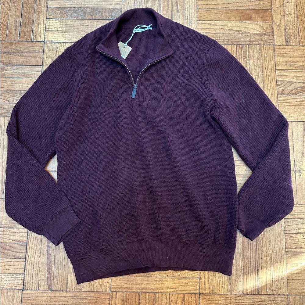 PRICE DROP Organic cotton Marine Layer Men’s 1/3 zip sweater